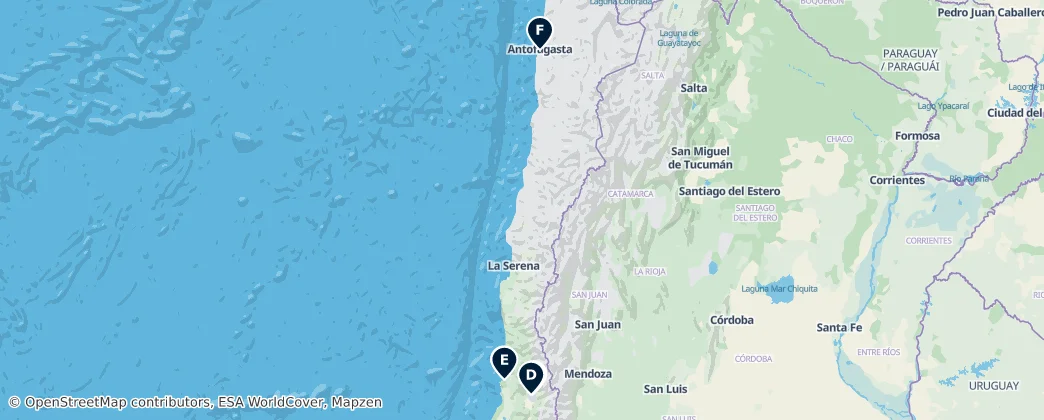 Map of Chile