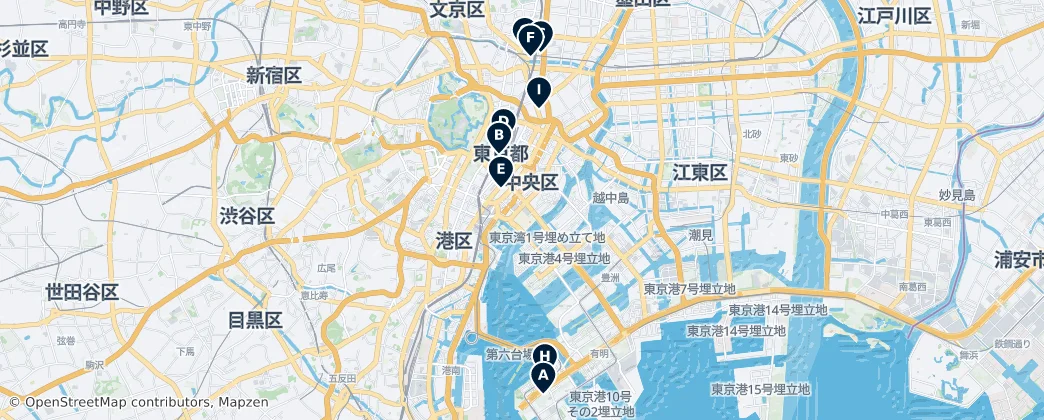 Map of Chūō