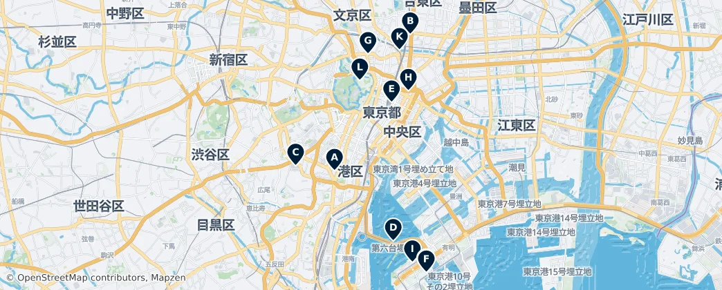 Map of Chūō