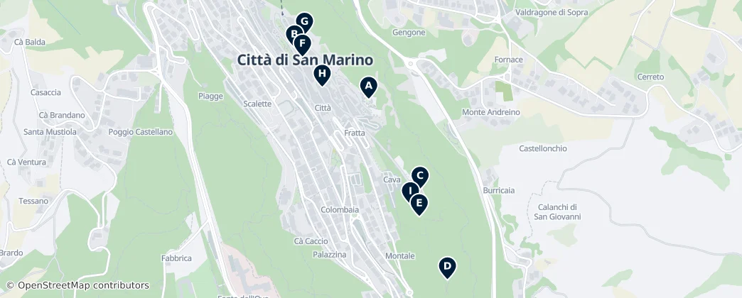 Map of San Marino
