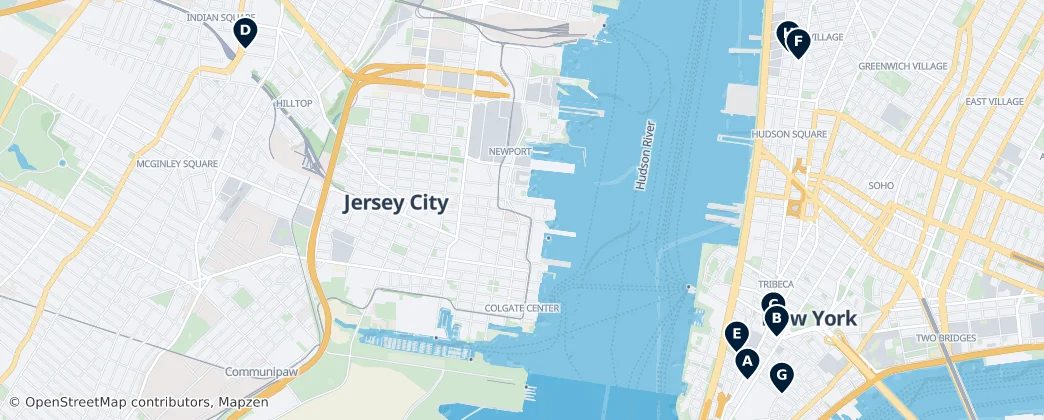 Map of Ciudad de Jersey