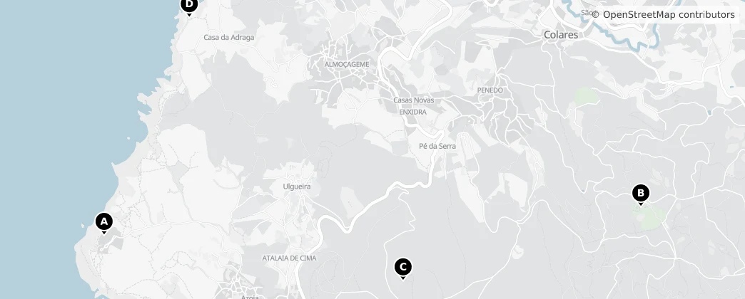 Map of Colares