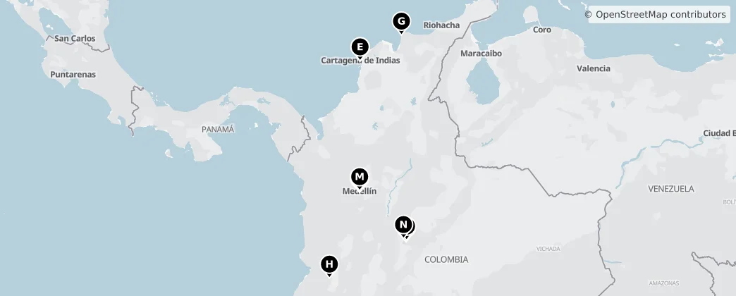 Map of Colombia