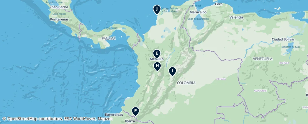 Map of Colombia