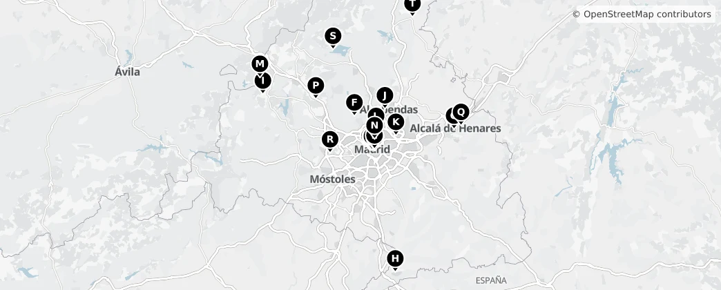 Map of Comunidad de Madrid