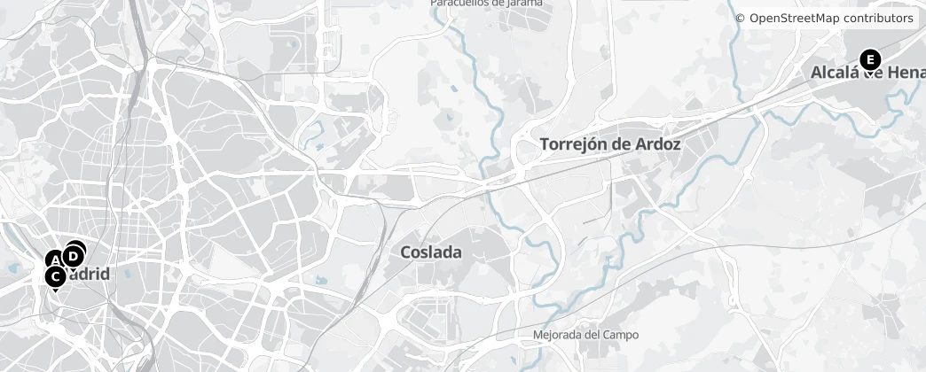 Map of Comunidad de Madrid