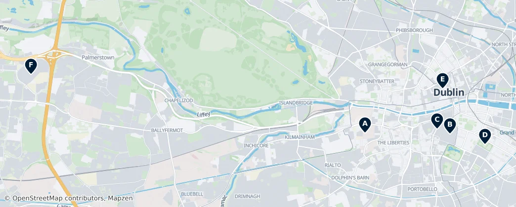 Map of Condado de Dublín