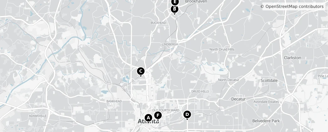 Map of Condado de Fulton