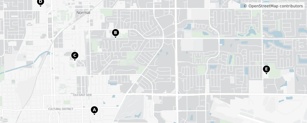 Map of Condado de McLean