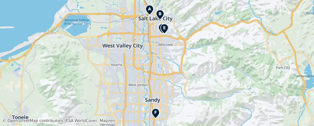 Map of Condado de Salt Lake