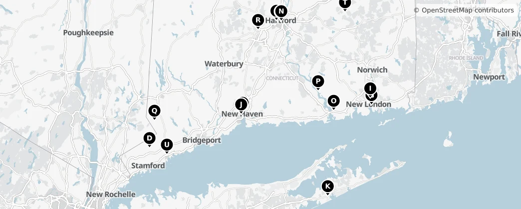 Map of Connecticut
