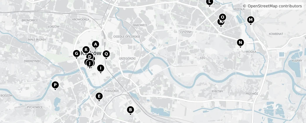 Map of Cracovia