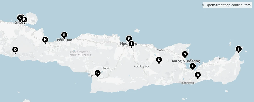 Map of Creta