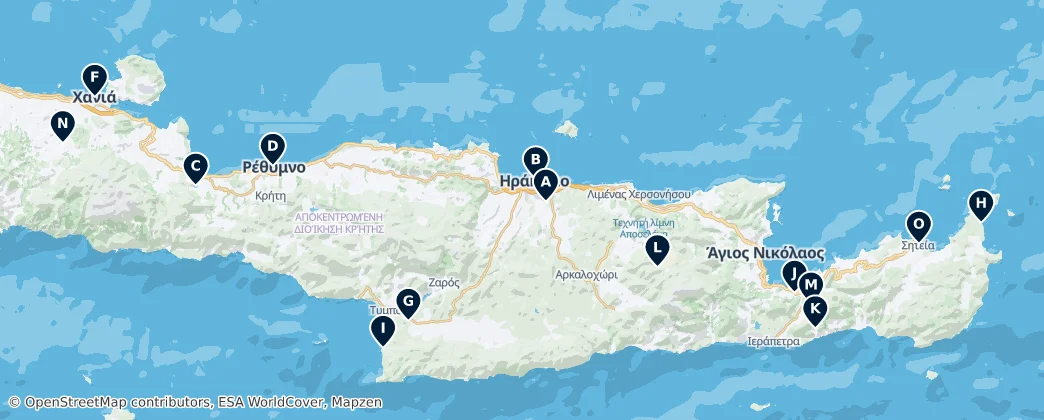 Map of Periferia de Creta