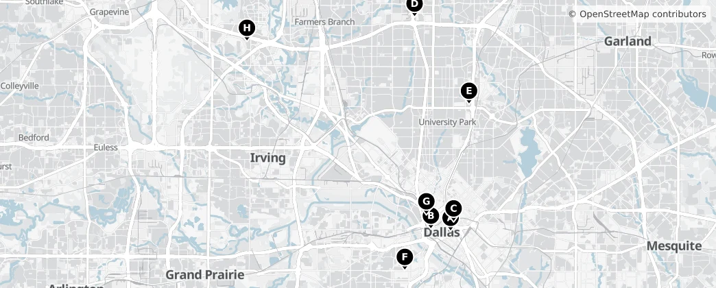 Map of Condado de Dallas
