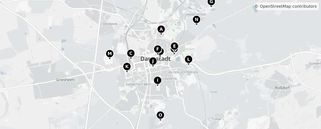 Map of Darmstadt