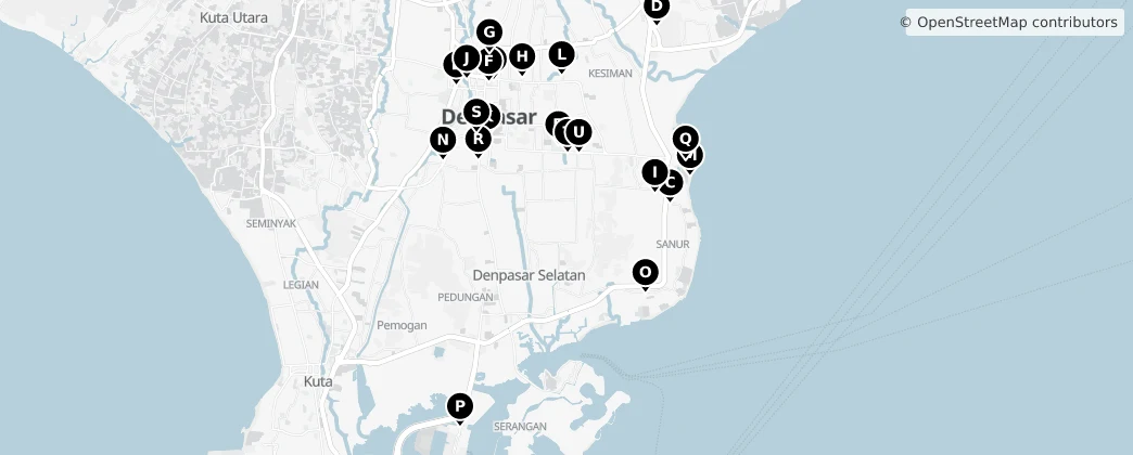 Map of Denpasar