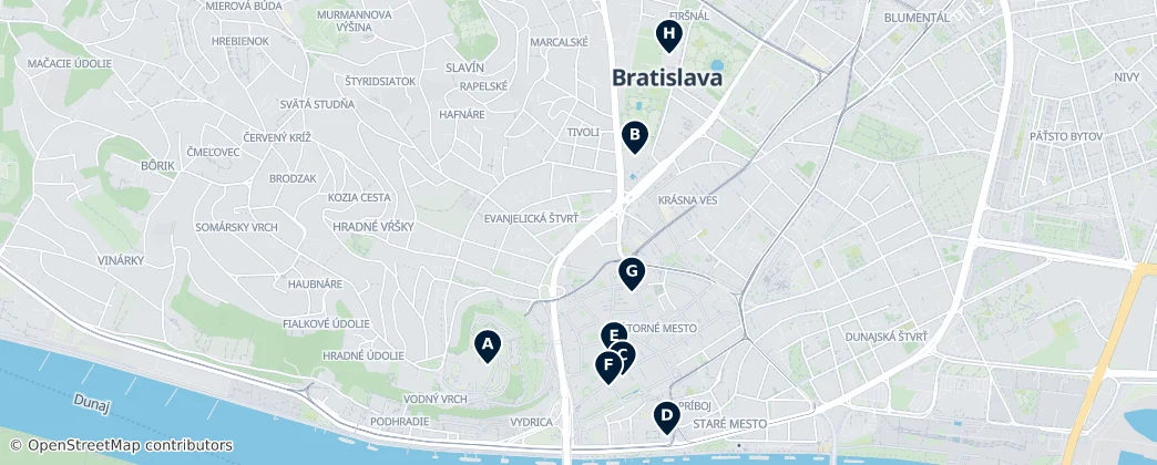 Map of Bratislava I