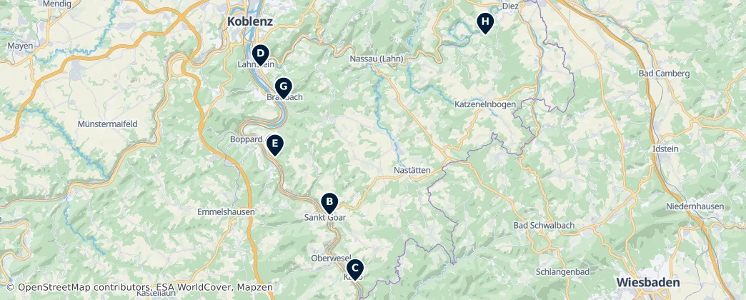Map of Distrito de Rin-Lahn