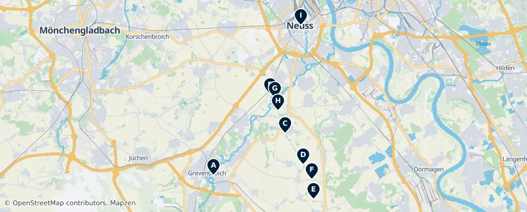 Map of Distrito de Rin-Neuss