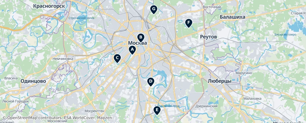 Map of Distrito federal Central