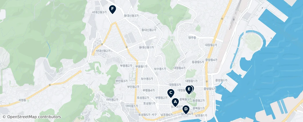 Map of Dongdaesin-dong 3(sam)-ga