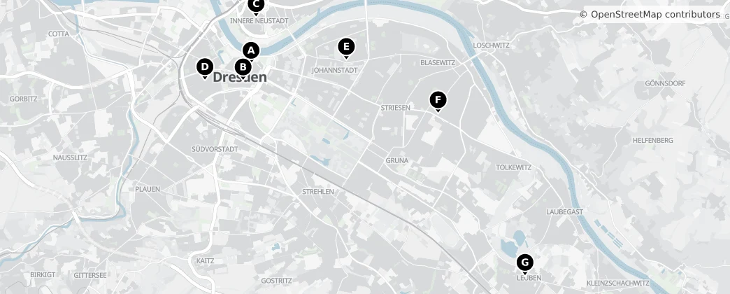 Map of Dresde