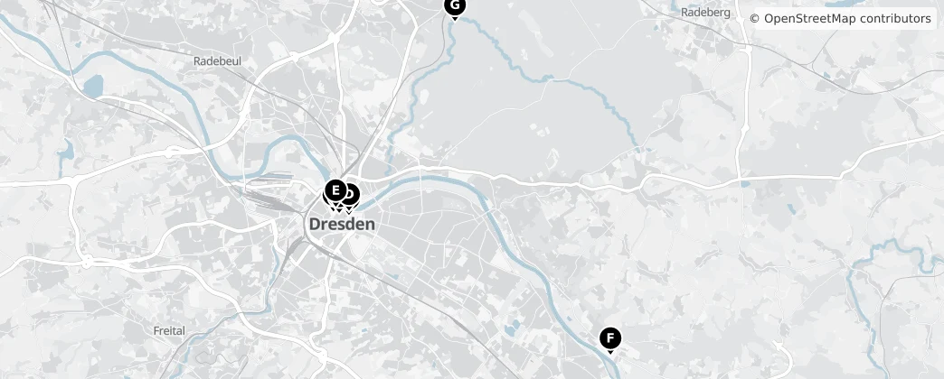 Map of Dresde