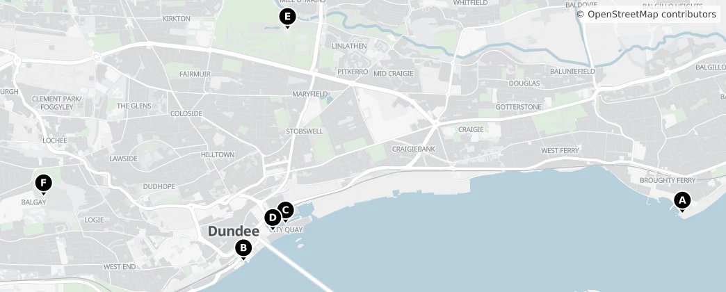 Map of Dundee