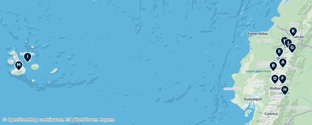 Map of Ecuador