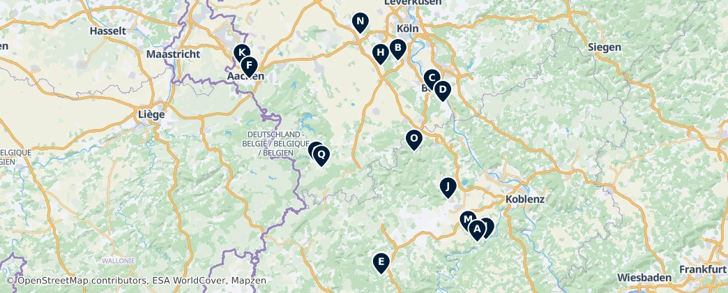 Map of Eifel