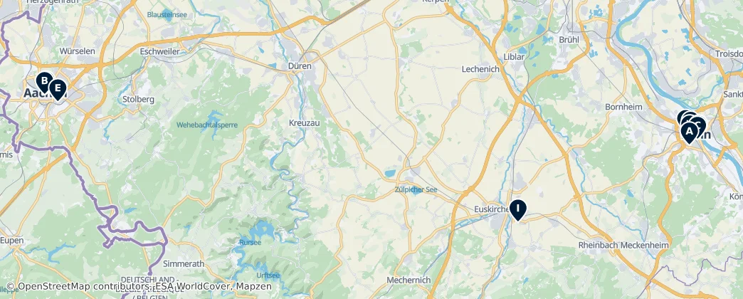 Map of Eifel