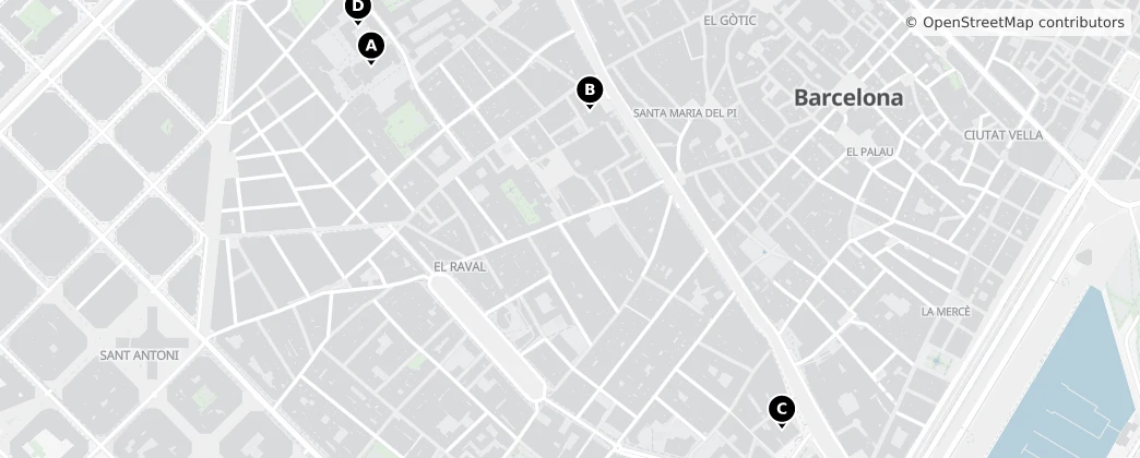 Map of El Raval