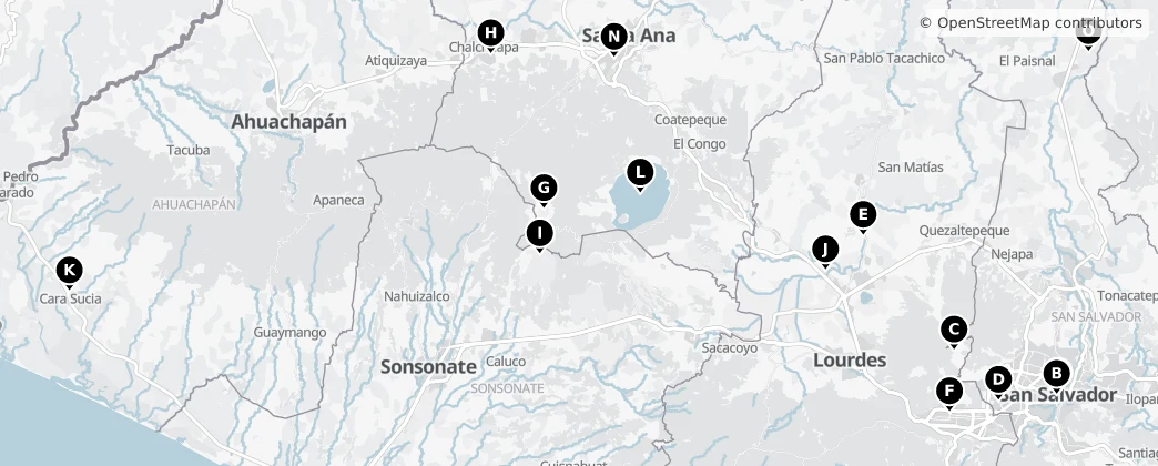 Map of El Salvador