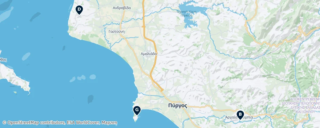 Map of Periphereiake Enoteta Eleias