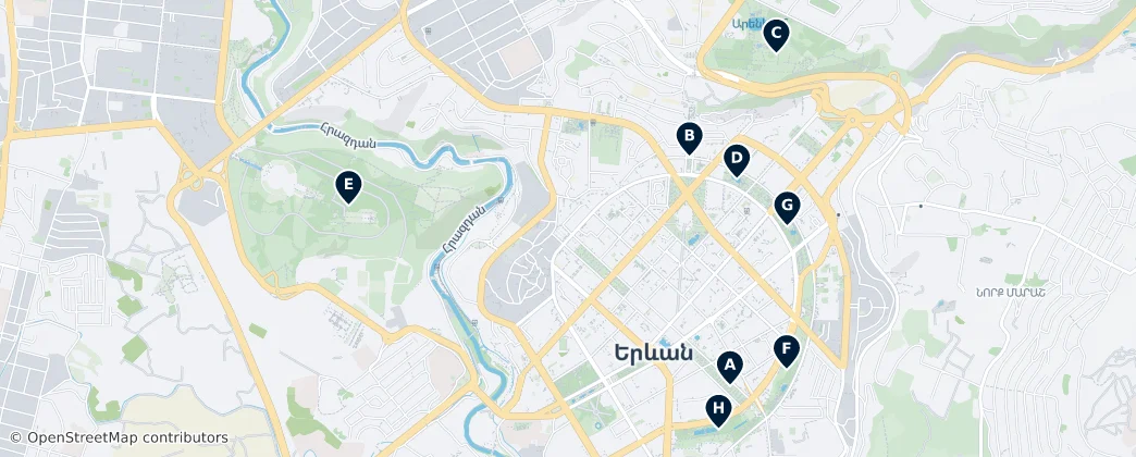 Map of Ereván