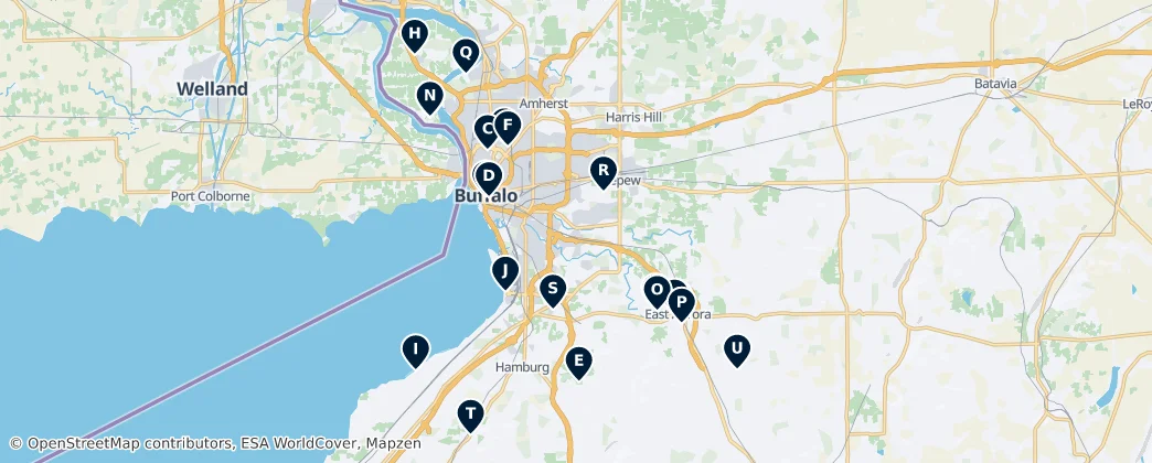 Map of Condado de Erie