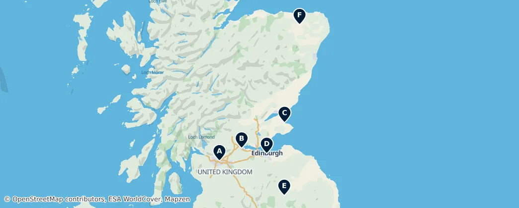 Map of Escocia
