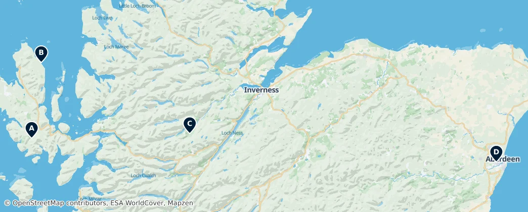 Map of Escocia
