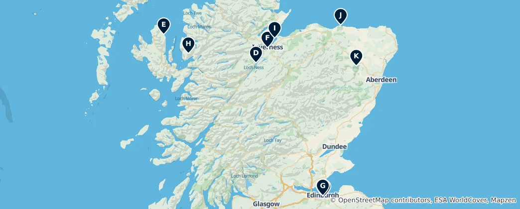 Map of Escocia