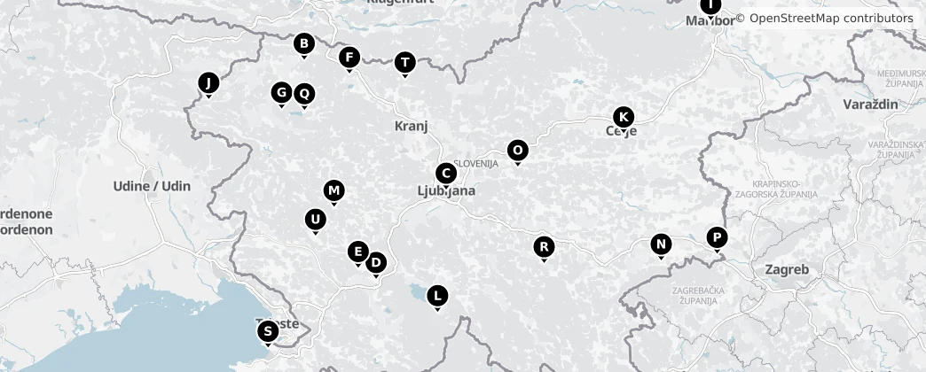 Map of Eslovenia