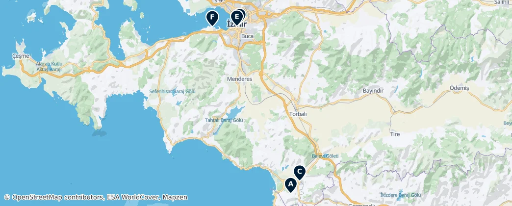 Map of Esmirna
