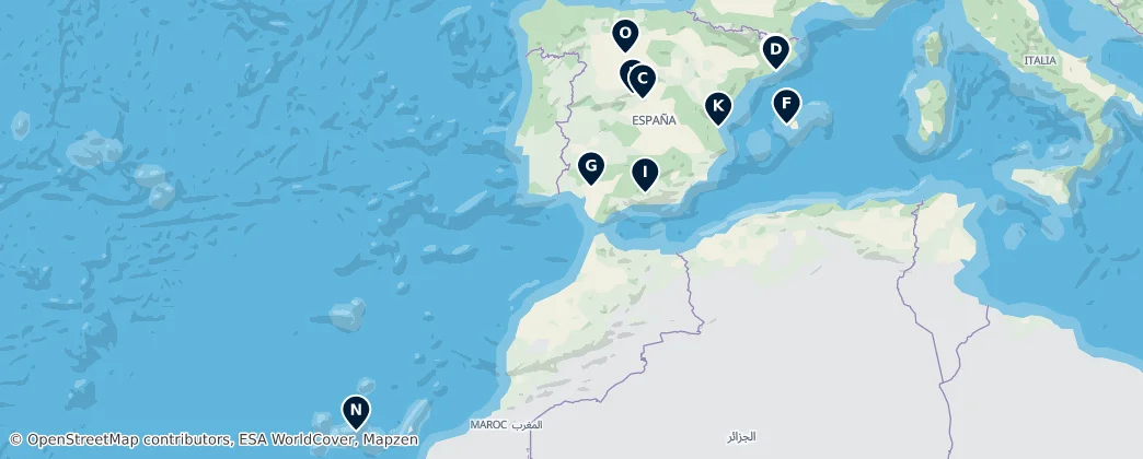 Map of España