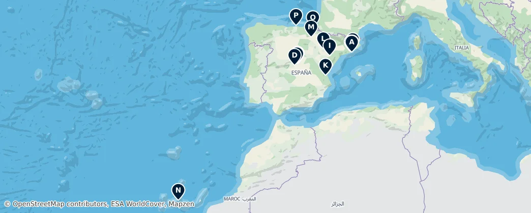 Map of España