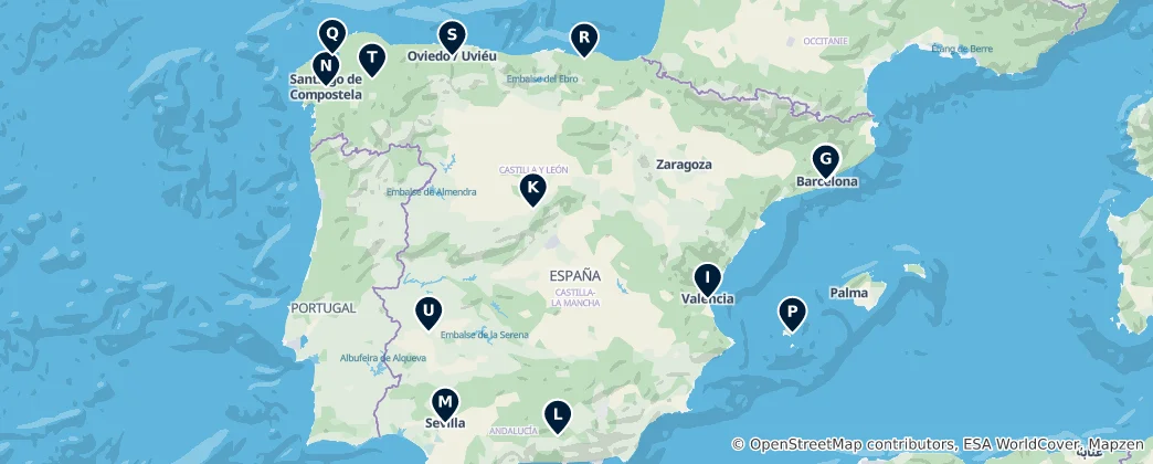 Map of España