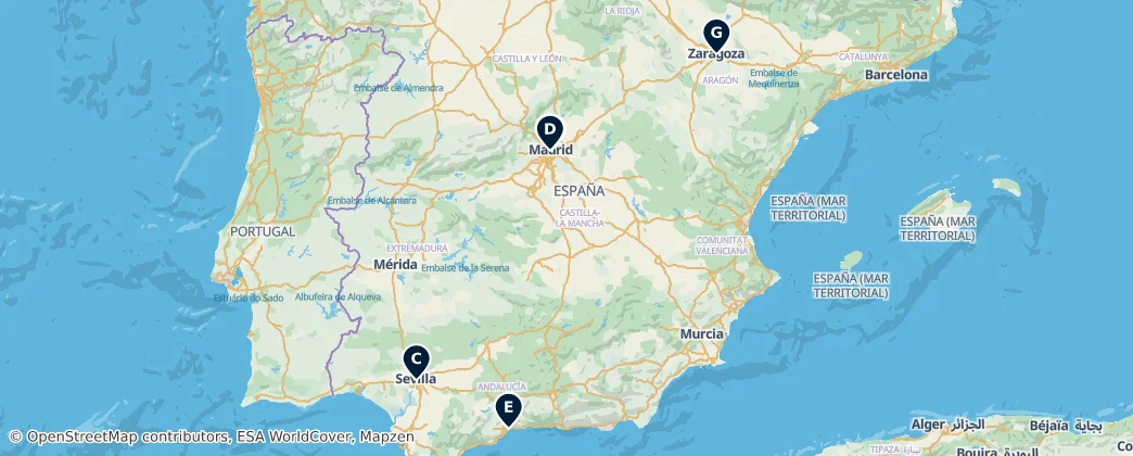 Map of España