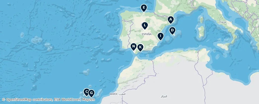 Map of España