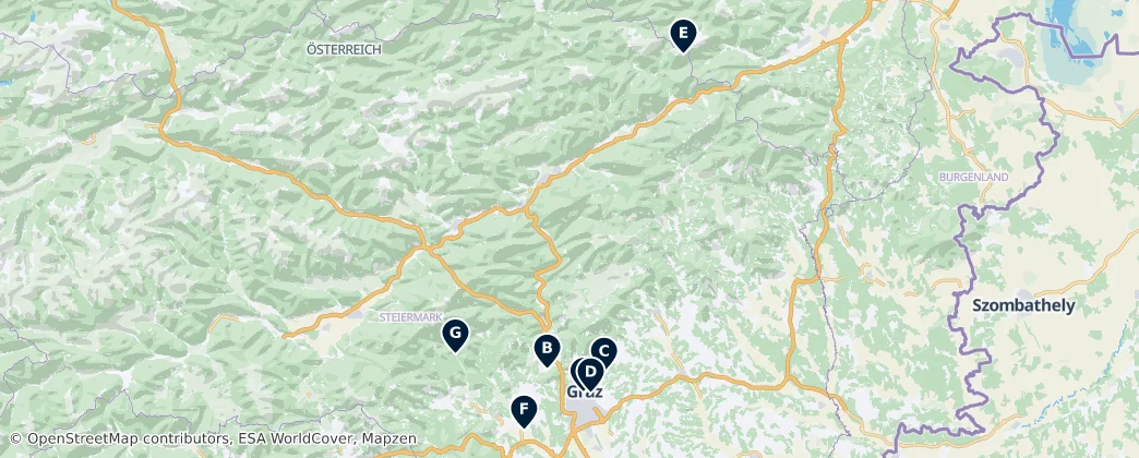 Map of Estiria
