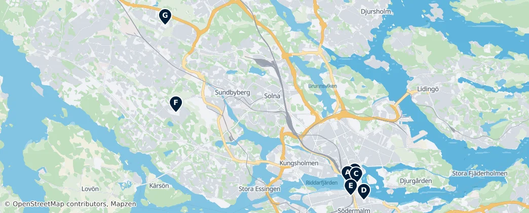 Map of Estocolmo