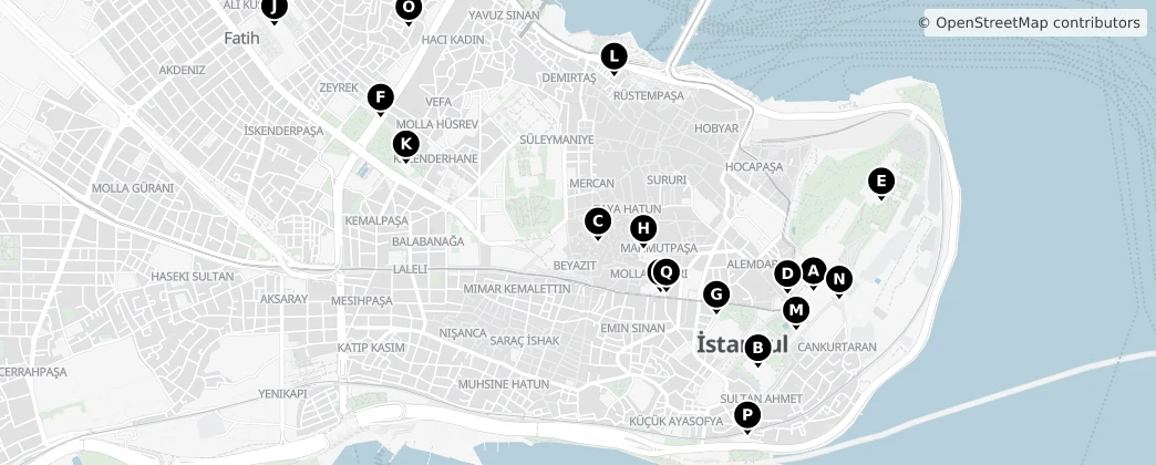 Map of Distrito de Fatih